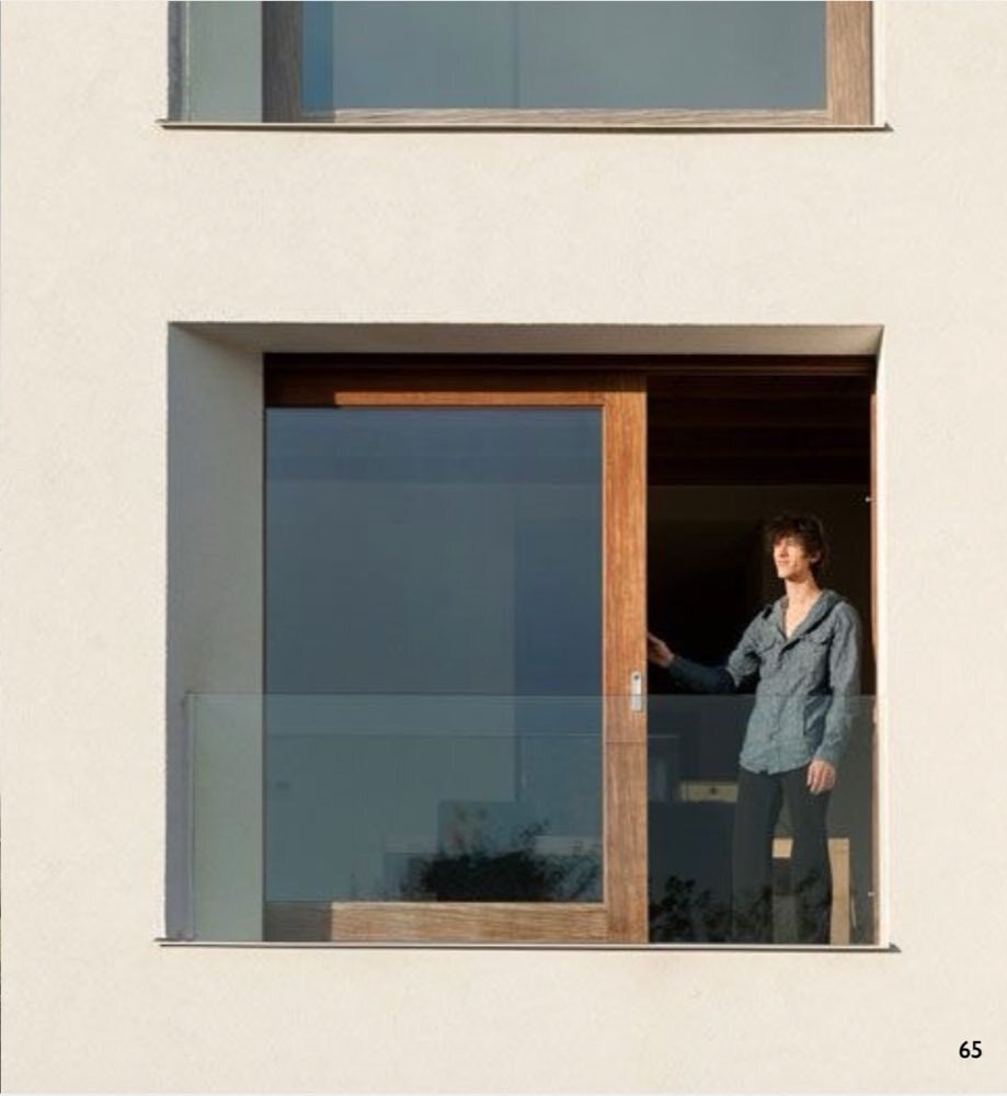 Steel-framed residential balcony door